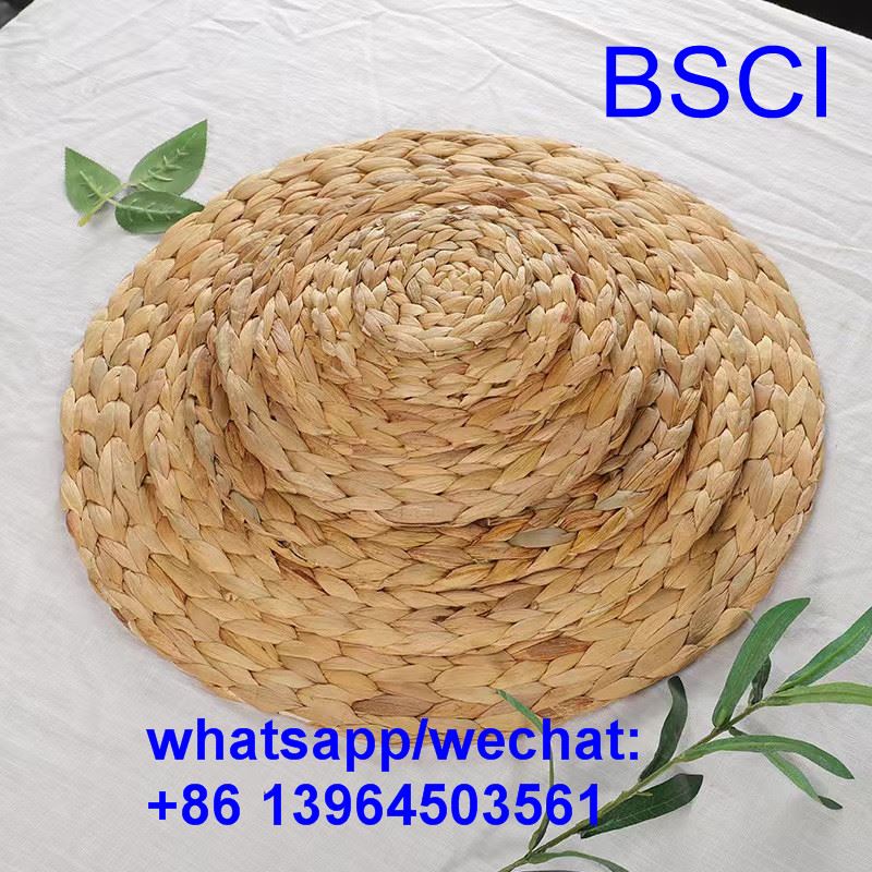 प्राकृतिक बुने हुए प्लेसमेट्स सेट