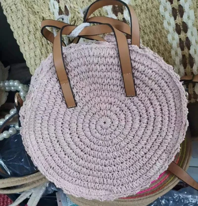 गुलाबी गोल छोटी लड़कियों कंधे बैग