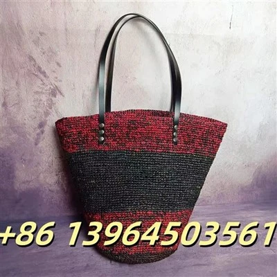 रफिया शोल्डर बीच समर बैग
