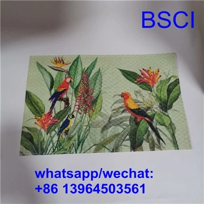 प्रिंटिंग के साथ पेपर प्लेसमैट्स