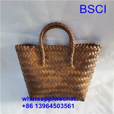 खरीदारी के लिए बुना भंडारण टोकरी